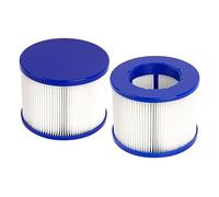 Benfosh Lot de 2 Cartouches Filtre Spa Infinite a Visser,Filtre 75 x 100 mm，Filtre Spa A Visser pour gymax Spa Pool Spa Hot Tub Filter Cartouches de Rechange, Bleu et Blanc