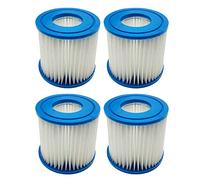 Benfosh Lot de 4 cartouches filtrantes pour Bestway Type VII et D, compatibles avec les cartouches filtrantes Intex Type D pour piscine thermale thermale