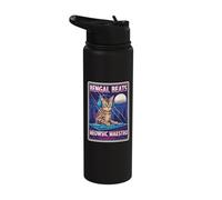 Bengal bat Meowsic Maestro Stainless Steel Insulated Water Bottle