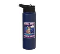 Bengal bat Meowsic Maestro Stainless Steel Insulated Water Bottle