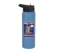 Bengal bat Meowsic Maestro Stainless Steel Insulated Water Bottle