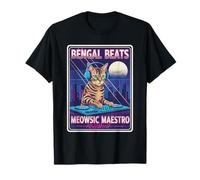 Bengal Bat Meowsic Maestro T-Shirt