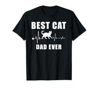 Bengal Cat Heartbeat Best Cat Dad Ever Kitten Lover T-Shirt