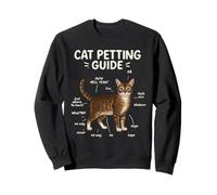 Bengal Cat Petting Guide Funny Cat Lover (en Anglais) Sweatshirt