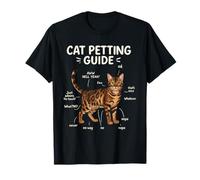 Bengal Cat Petting Guide Funny Cat Lover (en Anglais) T-Shirt