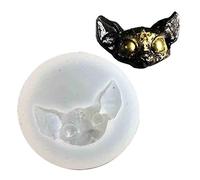 BENGKUI résine époxy Oeil Chaton Charme Silicone Moule Sphynx Chat Moule Corbeau tête de crâne Moule