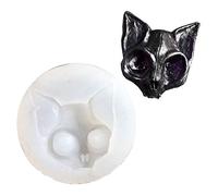BENGKUI résine époxy Oeil Chaton Charme Silicone Moule Sphynx Chat Moule Corbeau tête de crâne Moule