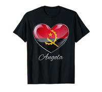 Benguela Angola Hometown Coastal Pride Emblème en Forme de cœur T-Shirt