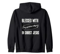 Béni de Toutes Les bénédictions spirituelles dans la Foi en Jésus-Christ Sweat à Capuche