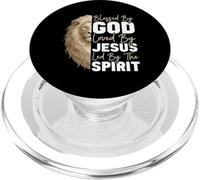 Béni par Dieu aimé par Jésus dirigé par l'esprit chrétien PopSockets PopGrip pour MagSafe