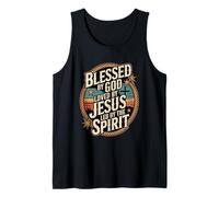 Béni par Dieu Aimé par Jésus Foi Chrétienne Débardeur
