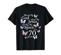 Béni par Dieu Aimé par Jésus pour Ses 70 Ans et Son 70e Anniversaire T-Shirt