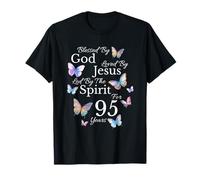 Béni par Dieu Aimé par Jésus pour Ses 95 Ans et Son 95e Anniversaire T-Shirt