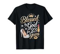 Béni par Dieu Depuis 23 Ans Joyeux 23e Anniversaire T-Shirt