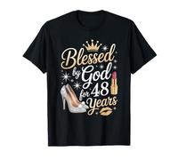 Béni par Dieu Depuis 48 Ans, Joyeux 48e Anniversaire T-Shirt