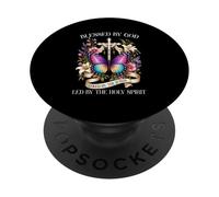 Béni par Dieu dirigé par Le Papillon chrétien du Saint-Esprit PopSockets PopGrip Adhésif