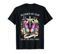 Béni par Dieu dirigé par Le Papillon chrétien du Saint-Esprit T-Shirt