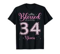Béni par Dieu pour 34 Ans, 34e Anniversaire, 34e Anniversaire T-Shirt