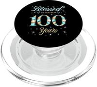 Béni par Dieu pour la fête du 100e Anniversaire de nos 100 Ans PopSockets PopGrip pour MagSafe