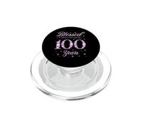 Béni par Dieu pour la fête du 100e Anniversaire de nos 100 Ans PopSockets PopGrip pour MagSafe