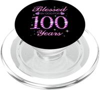 Béni par Dieu pour la fête du 100e Anniversaire de nos 100 Ans PopSockets PopGrip pour MagSafe