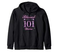 Béni par Dieu pour la fête du 101e Anniversaire de nos 101 Ans Sweat à Capuche