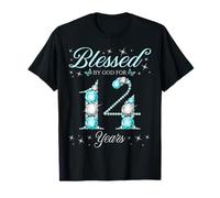 Béni par Dieu pour la fête du 14e Anniversaire d'un Enfant de 14 Ans T-Shirt