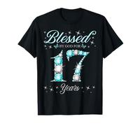 Béni par Dieu pour la fête du 17e Anniversaire d'un Enfant de 17 Ans T-Shirt