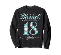 Béni par Dieu pour la fête du 18e Anniversaire d'un Enfant de 18 Ans Sweatshirt