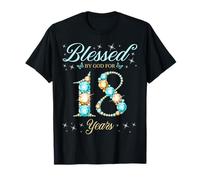 Béni par Dieu pour la fête du 18e Anniversaire d'un Enfant de 18 Ans T-Shirt