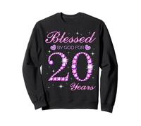 Béni par Dieu pour la fête du 20e Anniversaire de nos 20 Ans Sweatshirt