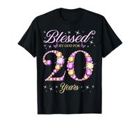 Béni par Dieu pour la fête du 20e Anniversaire de nos 20 Ans T-Shirt