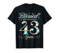 Béni par Dieu pour la fête du 43e Anniversaire de l'anniversaire de 43 Ans T-Shirt