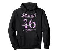 Béni par Dieu pour la fête du 46e Anniversaire de nos 46 Ans Sweat à Capuche
