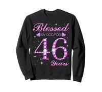 Béni par Dieu pour la fête du 46e Anniversaire de nos 46 Ans Sweatshirt