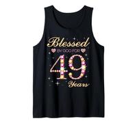 Béni par Dieu pour la fête du 49e Anniversaire de 49 Ans Débardeur