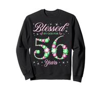 Béni par Dieu pour la fête du 56e Anniversaire de nos 56 Ans Sweatshirt