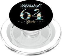 Béni par Dieu pour la fête du 64e Anniversaire des 64 Ans PopSockets PopGrip pour MagSafe