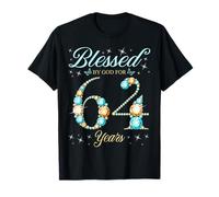 Béni par Dieu pour la fête du 64e Anniversaire des 64 Ans T-Shirt