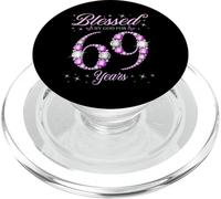 Béni par Dieu pour la fête du 69e Anniversaire des 69 Ans PopSockets PopGrip pour MagSafe