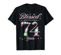 Béni par Dieu pour la fête du 74e Anniversaire de 74 Ans T-Shirt