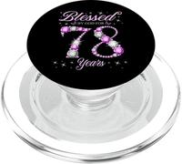 Béni par Dieu pour la fête du 78e Anniversaire de nos 78 Ans PopSockets PopGrip pour MagSafe