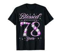 Béni par Dieu pour la fête du 78e Anniversaire de nos 78 Ans T-Shirt