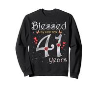Béni par Dieu pour la Reine des fêtes du 41e Anniversaire de sa Naissance Sweatshirt