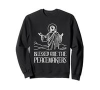 Béni soient Les Artisans de Paix. Jésus. Foi chrétienne. Paix Sweatshirt