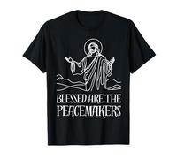 Béni soient Les Artisans de Paix. Jésus. Foi chrétienne. Paix T-Shirt