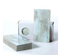 BeNice Grands carreaux autocollants - Imperméables, effet marbre - Pour salle de bain, cuisine et métro (bleu, 23 pièces)