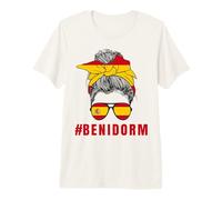Benidorm Drapeau Espagne Lady Espagne T-Shirt Haut de Gamme