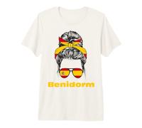 Benidorm Drapeau Espagne Lady Espagne T-Shirt Haut de Gamme