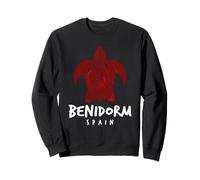 Benidorm Espagne Tribal Tortue de mer Océan Art Design Sweatshirt